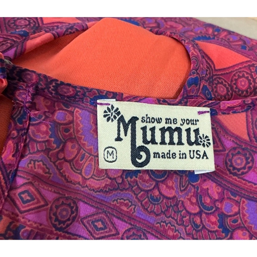 Show Me Your Mumu Rainey Mini Dress Size Medium Boho Festival Indie Fairy Casual - Picture 13 of 15